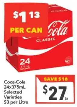 Supa Valu Coca-Cola Classic Selected Varieties offer