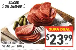 Supa Valu Chilli Salami offer