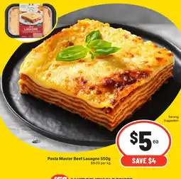 Supa Valu Pasta Master Beef Lasagne offer