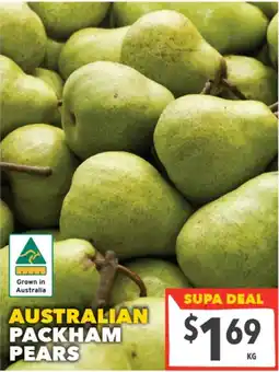 Supa Valu Australian Packham Pears offer