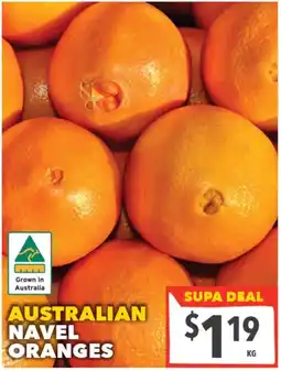 Supa Valu Australian Navel Oranges offer