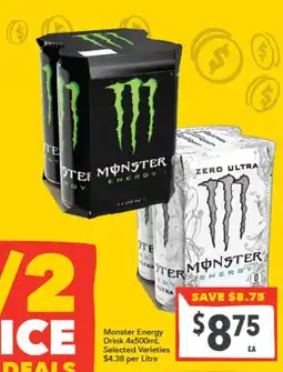 Supa Valu Monster Energy Drink offer