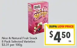 Supa Valu Nice & Natural Fruit Snack offer