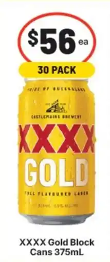Supa Valu XXXX Gold Block offer