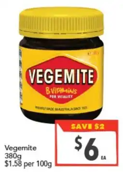 Supa Valu Vegemite offer