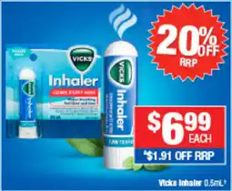 Direct Chemist Outlet Vicks Inhaler offer