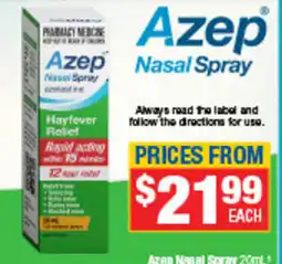Direct Chemist Outlet Azep Nasal Spray offer