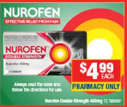 Direct Chemist Outlet Nurofen Double Strength offer