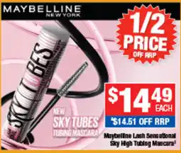 Direct Chemist Outlet Maybelline Sky Tubes Tubing Mascara offer
