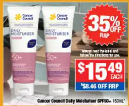 Direct Chemist Outlet Cancer Council Daily Moisturiser offer