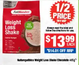 Direct Chemist Outlet FatBlaster Weight Loss Shake offer