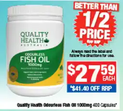 Direct Chemist Outlet Quality Health Odourless Fish Oil offer