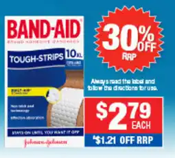Direct Chemist Outlet Band-Aid Tough-Strips offer