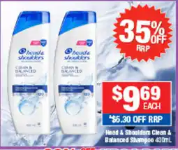 Direct Chemist Outlet Head & Shoulders Clean & Balanced Shampoo offer