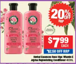 Direct Chemist Outlet Herbal Essences Rose Hips Vitamin E Jojoba Replenishing Conditioner offer