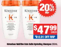 Direct Chemist Outlet Kérastase Nutritive Bain Satin Hydrating Shampoo offer