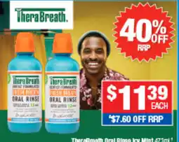 Direct Chemist Outlet TheraBreath Oral Rinse Ice Mint offer