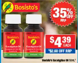 Direct Chemist Outlet Bosisto's Eucalyptus Oil offer