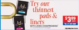 Direct Chemist Outlet U By Kotex Zero Variants offer