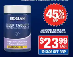 Direct Chemist Outlet Bioglan Sleep Tablets offer