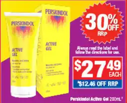 Direct Chemist Outlet Perskindol Active Gel offer