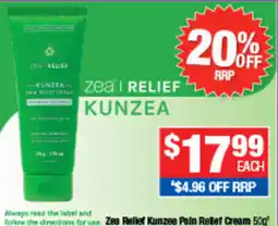 Direct Chemist Outlet Zea Relief Kunzea Pain Relief Cream offer