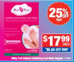 Direct Chemist Outlet Milky Foot Intense Exfoliating Foot Mask offer