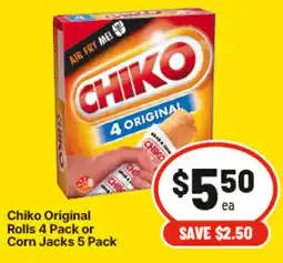 IGA Chiko Original Rolls offer