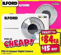 JB Hi-Fi Ilford Pixi-D Compact Digital Camera offer
