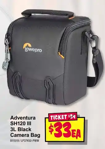 Lowepro Adventura SH120 III 3L Black Camera Bag