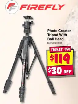 JB Hi-Fi Firefly Photo Creator Tripod With Ball Head offer