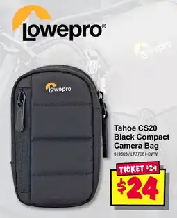 JB Hi-Fi Lowepro Tahoe CS20 Black Compact Camera Bag offer