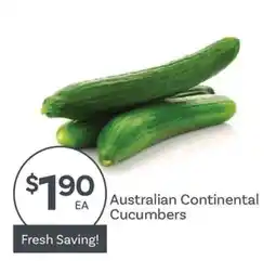 IGA Australian Continental Cucumbers offer