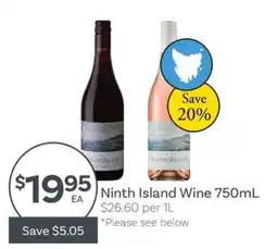 IGA Ninth Island Wine offer