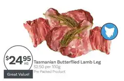 IGA Tasmanian Butterflyed Lamb Leg offer