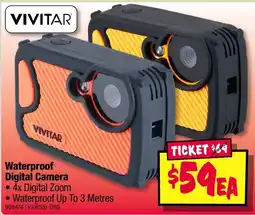 JB Hi-Fi Vivitar Waterproof Digital Camera offer
