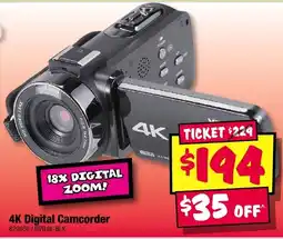 JB Hi-Fi 4K Digital Camcorder offer