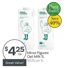 IGA Minor Figures Oat Milk offer