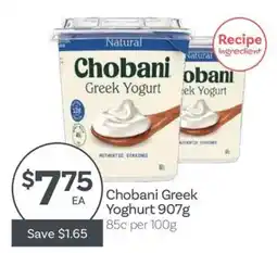 IGA Chobani Greek Yoghurt offer