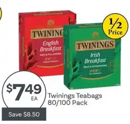 IGA Twinings Teabags offer