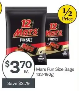 IGA Mars Fun Size Bags offer