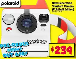 JB Hi-Fi Polaroid Now Generation 3 Instant Camera (Pokéball Edition) offer
