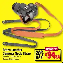 JB Hi-Fi Retro Leather Camera Neck Strap offer