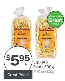 IGA Squisito Pasta offer
