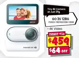 JB Hi-Fi Insta360 GO 3S 128GB offer