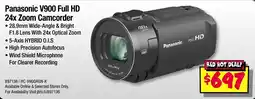 JB Hi-Fi Panasonic V900 Full HD 24x Zoom Camcorder offer