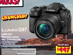 JB Hi-Fi Lumix G97 Mirrorless Camera With 12-60mm Lens offer