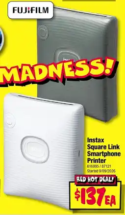 JB Hi-Fi Fujifilm Instax Square Link Smartphone Printer offer
