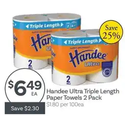 IGA Handee Ultra Triple Length Paper Towels offer