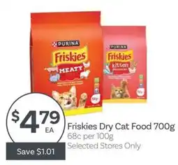 IGA Friskies Dry Cat Food offer